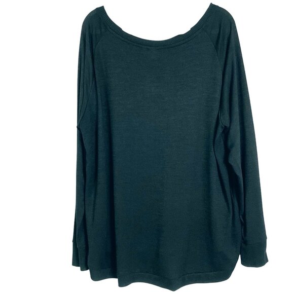 NWT GAP Long-sleeve Soft-spun Raglan Black Crewneck Sweater, Women's XL - Picture 5 of 11
